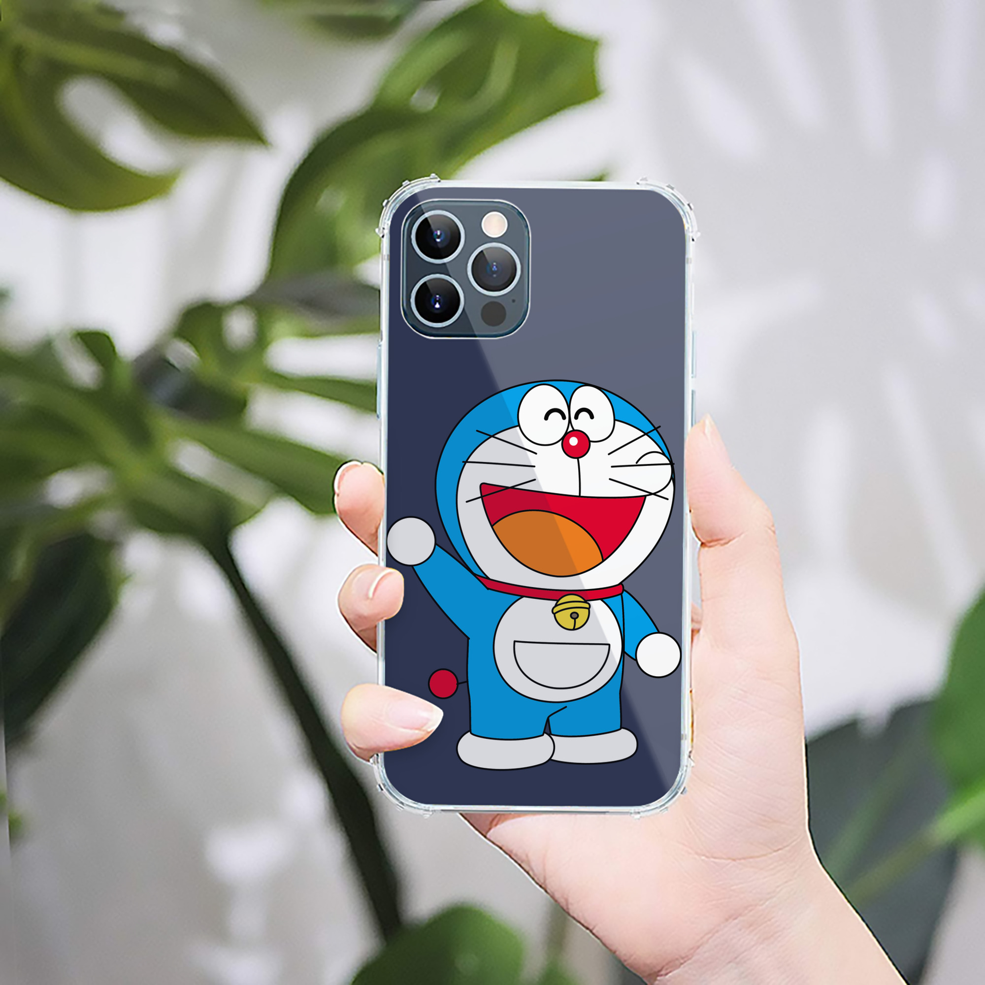 （画像用） ドラえもん Doraemon 【iPhone 12シリーズ対応】透明スマホケース（クリアソフトケース）